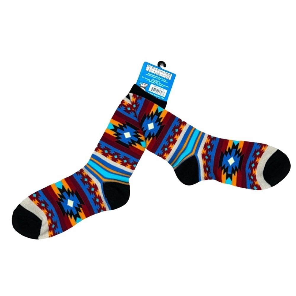 Polar Socks by Polar Graphics Southwest Blanket Design Sock Size 8-11 - Picture 5 of 5